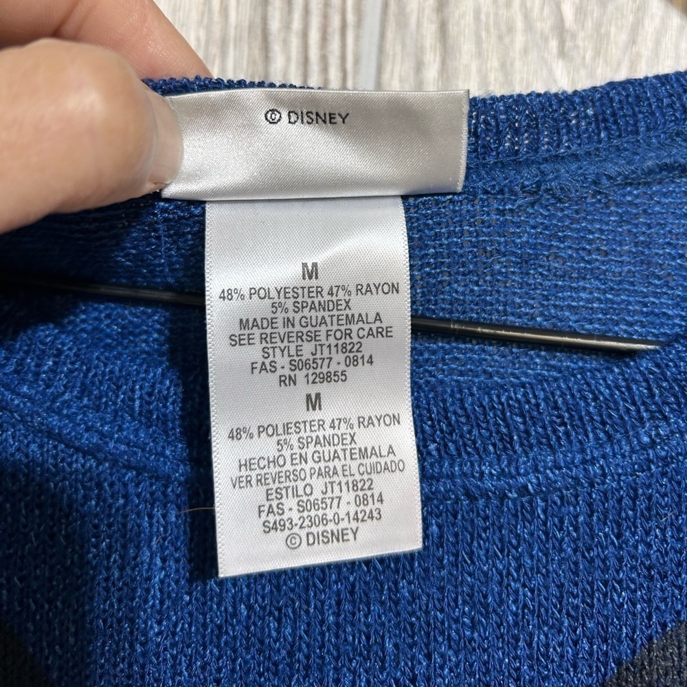 Disney Parks Winter Mickey Long Sleeve Lightweight Knit Pullover Size M - Picture 6 of 7